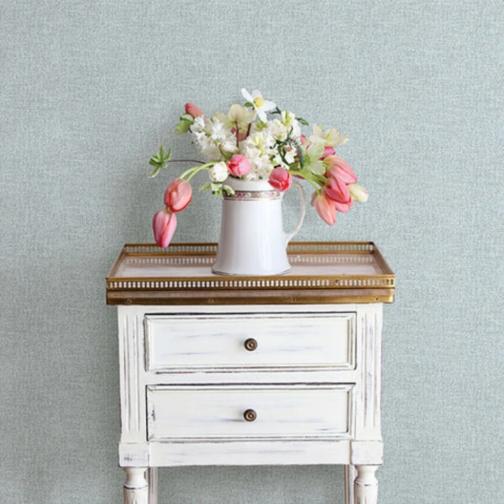 Wallpaper Waylon Faux Fabric Blue